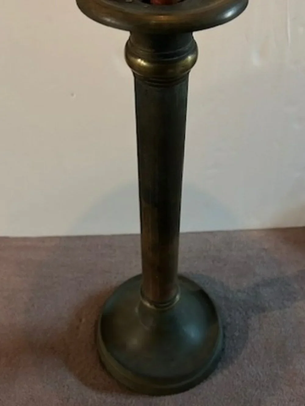 Vintage Brass Tall Candlestick Candle Holder 17